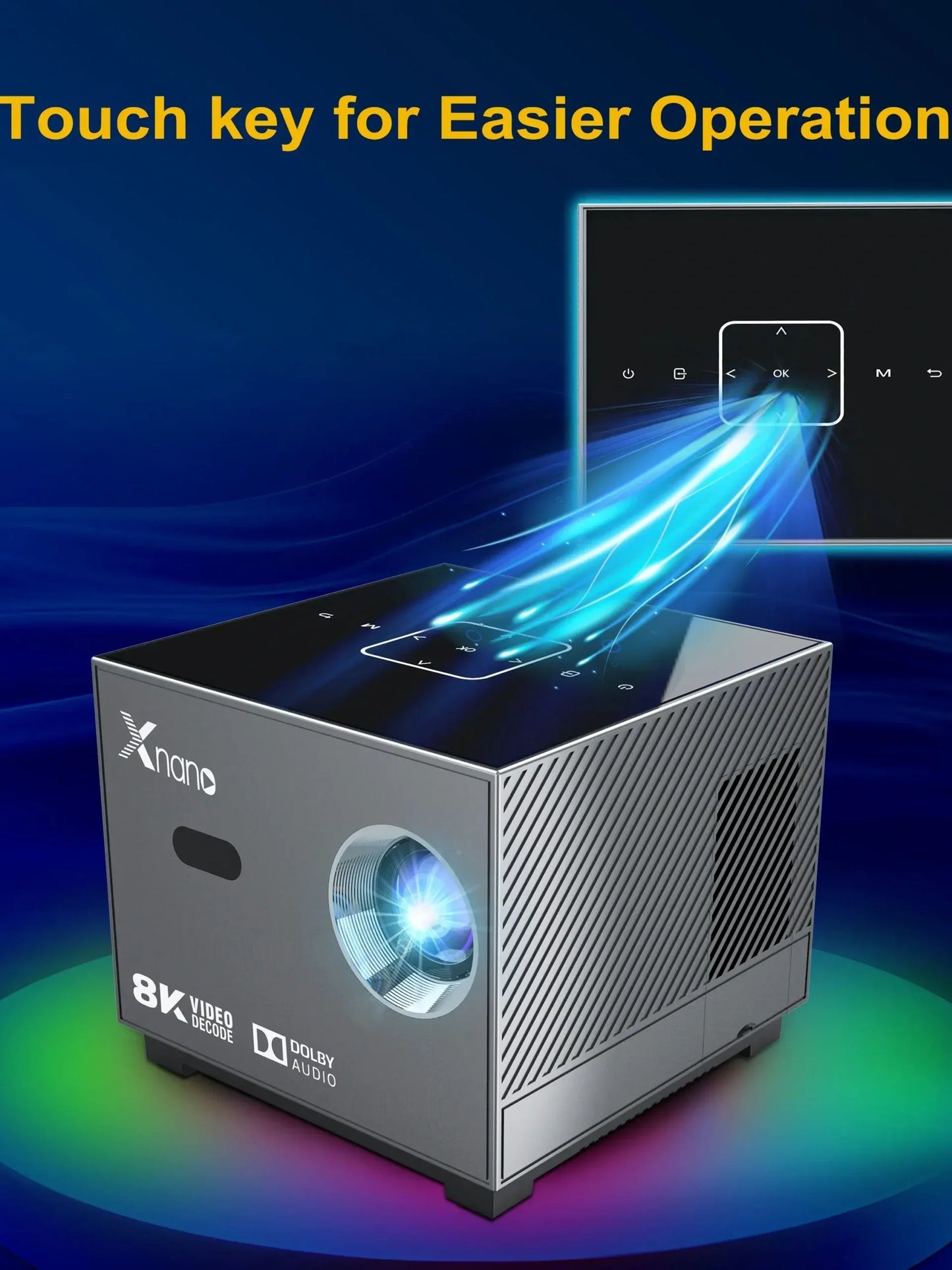 XNANO X3 Full HD 1080P Smart Projector β 400+ ANSI, Android 13, 5G WiFi, BT 5.0 | Home Theater LED Projector | COD Available in Pakistan