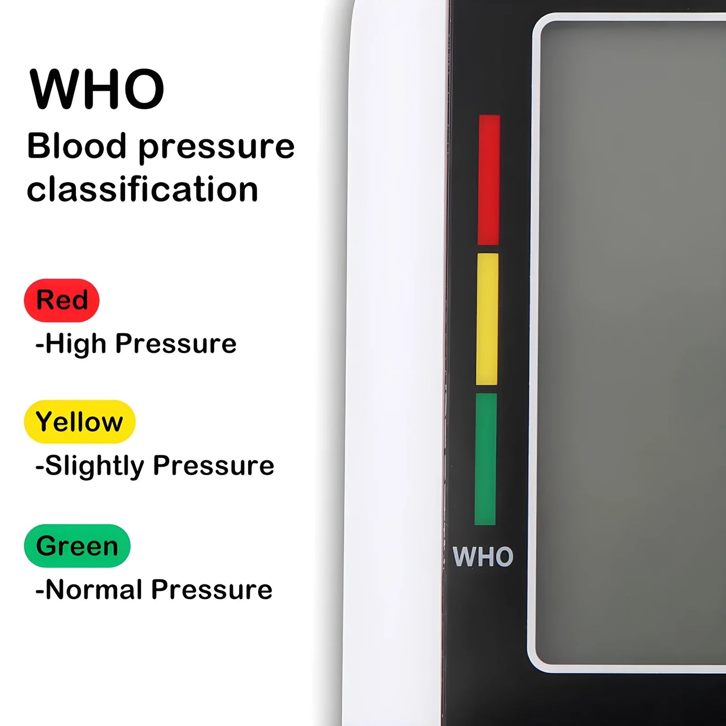 Rokify Digital Arm Blood Pressure Monitor – Automatic BP Monitor with LCD Display & Dual User Memory